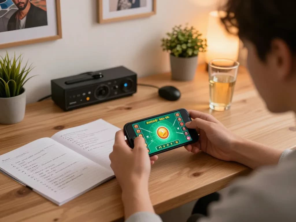 xóc đĩa gameplay on smartphone screen with engaging betting options and cozy setup
