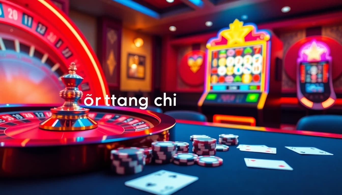 Experience the excitement at Trang chủ BL555 with vibrant casino visuals, including roulette, cards, and poker chips.