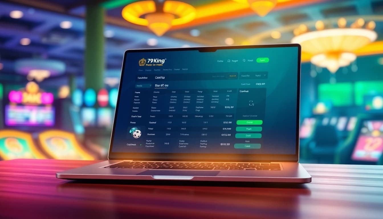 Online betting interface of 79King highlighting a dynamic gaming atmosphere.