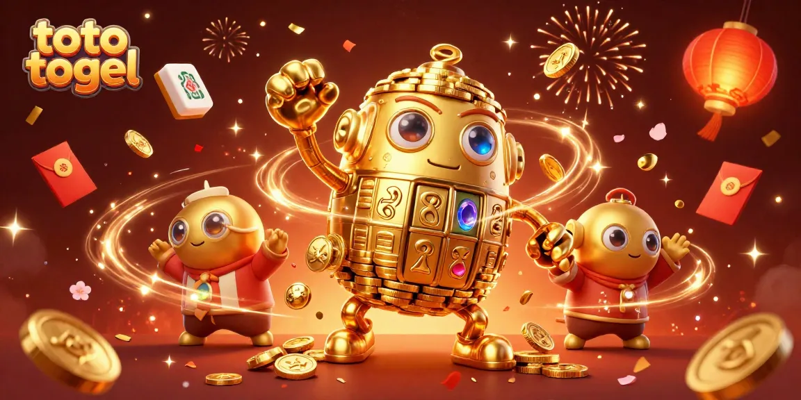 Spin the lucky toto togel golem amidst vibrant casino elements and festive fireworks