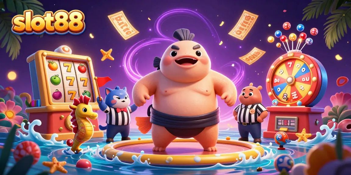 Experience excitement with slot88 as a fugu and catfish referee in a vibrant underwater casino
