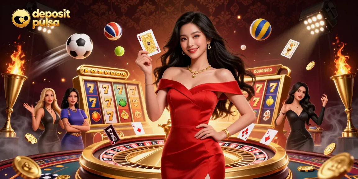 Nikmati permainan deposit pulsa yang menarik dengan visual menakjubkan dari gulungan slot dan pemain yang percaya diri di tahun 2026.