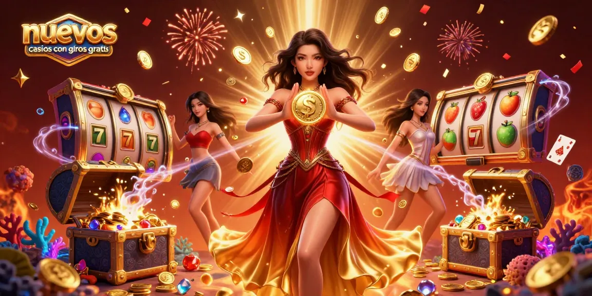Engage with nuevos casinos con giros gratis featuring dynamic slots visuals and a stunning Asian character.