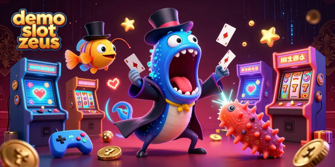 Spin the reels of demo slot zeus in a vibrant, interactive casino scene with bioluminescent creatures.