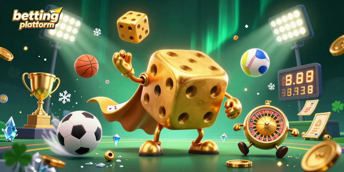 Experience the excitement of a betting platform with fun characters, dynamic sports elements, and rich colors.