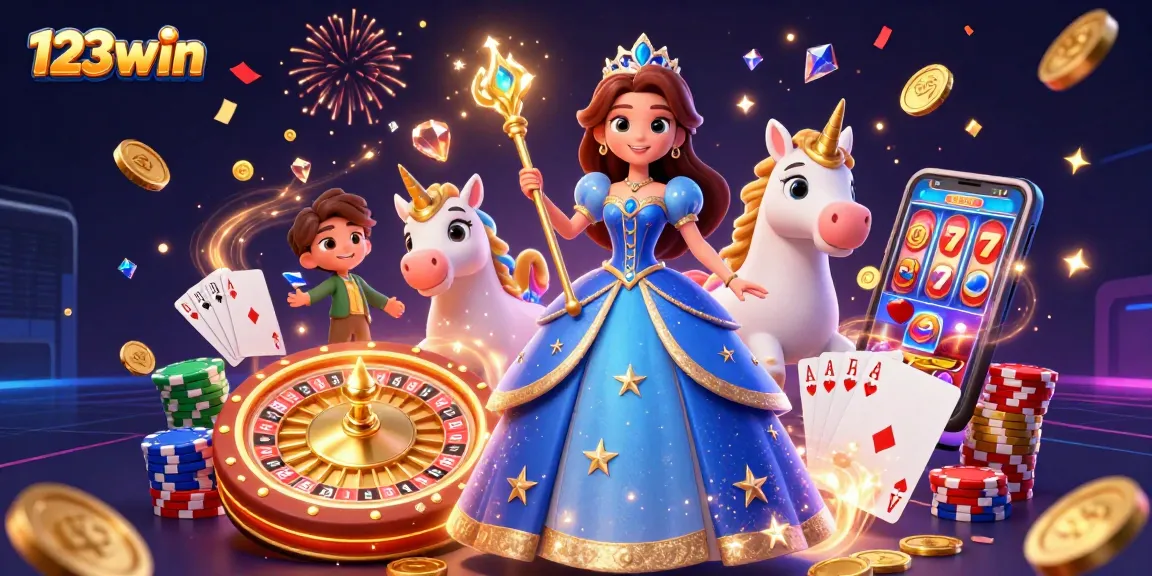 Win big at 123win with magical themes and exciting gaming elements all in one scene