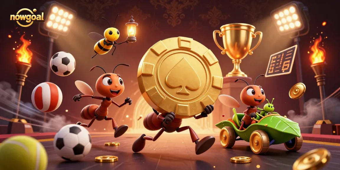 Experience the thrill of nowgoal with a dynamic heist scene featuring sports elements and betting action.