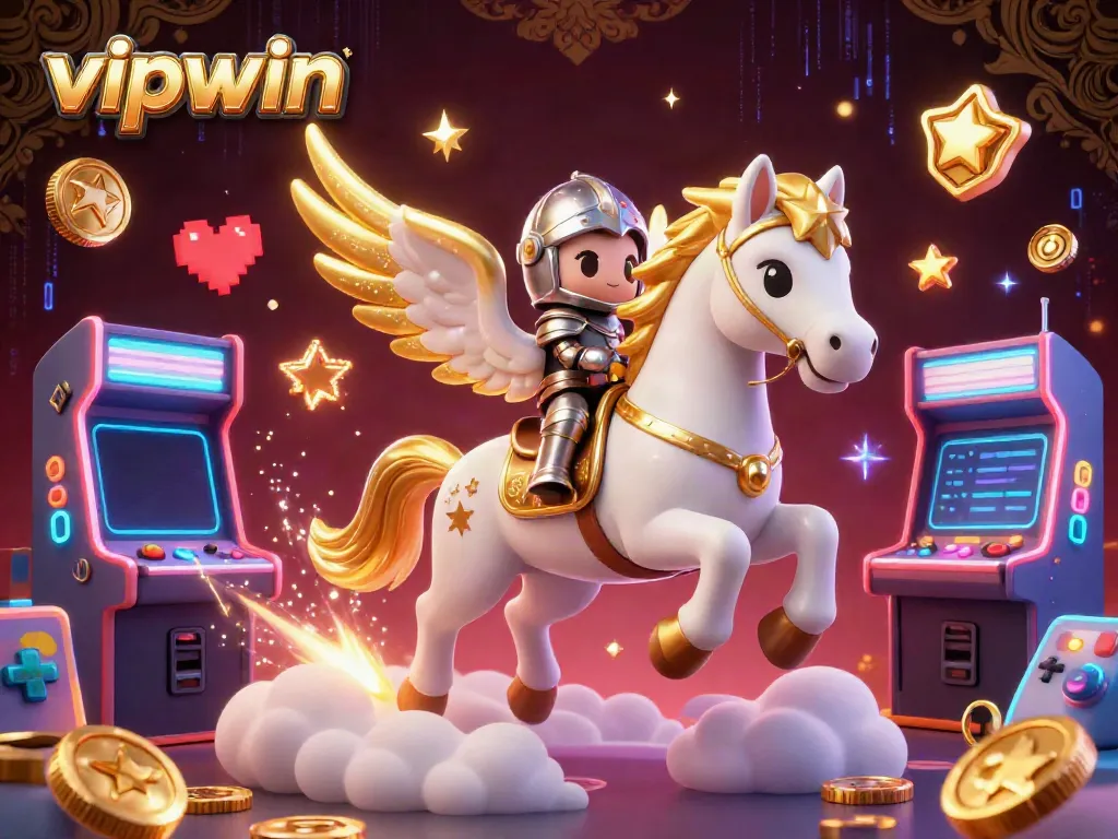 Experience thrilling gameplay with vipwin in a dynamic 3D casino universe filled with vibrant arcade elements.