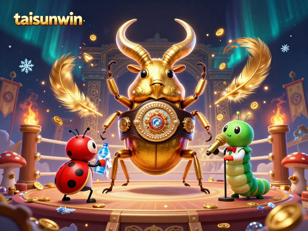 Engage in the thrilling world of taisunwin with a captivating 3D illustration featuring a unique boxing match.