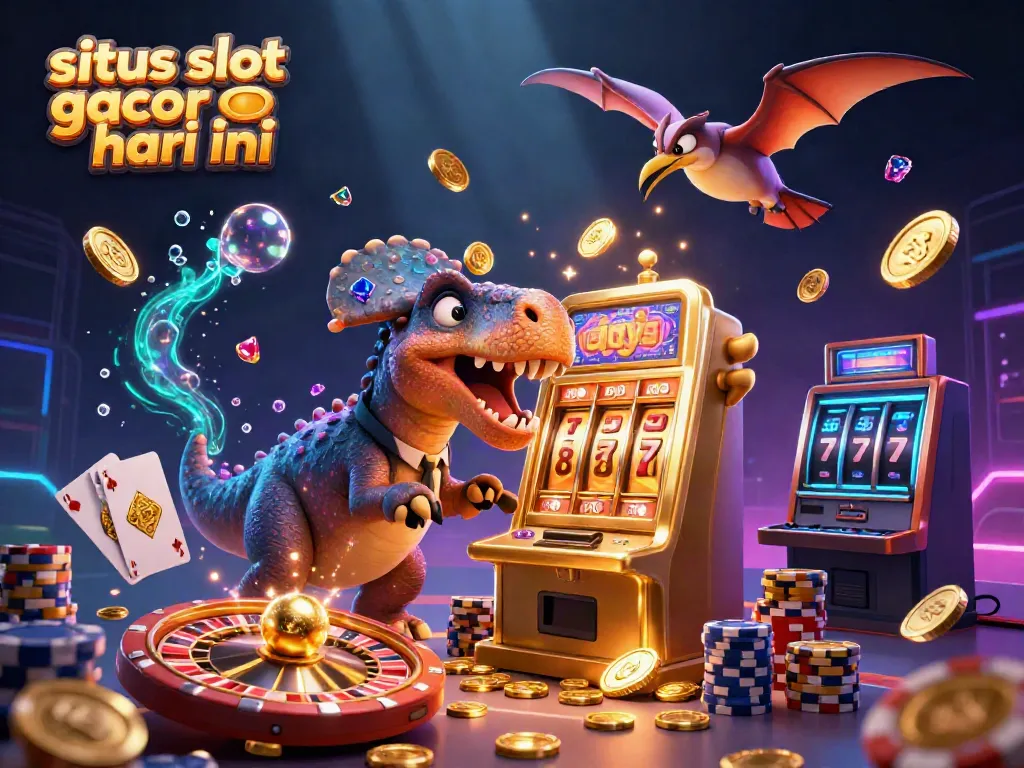 Momen petualangan situs slot gacor hari ini dengan dinosaurus dan jackpot mengkilap.