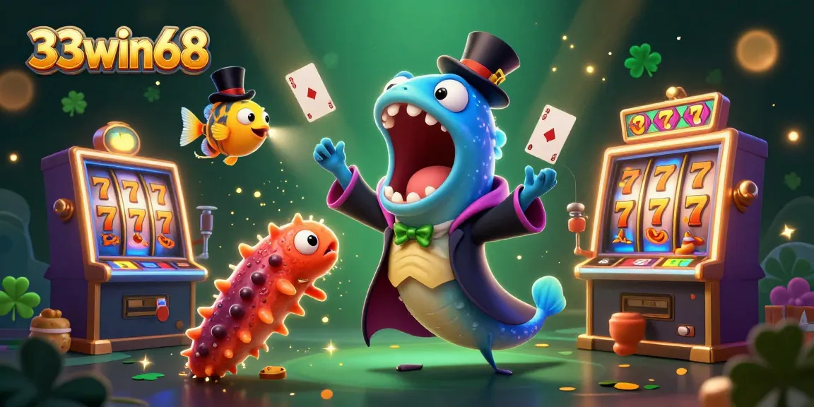 Experience thrilling moments at 33win68 with vibrant slot machines featuring lucky symbols and magical characters.
