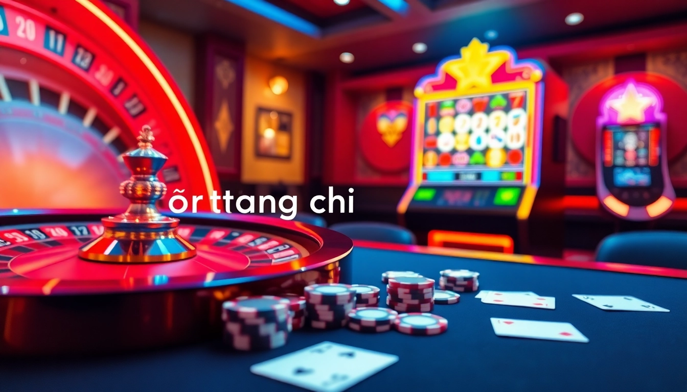 Experience the excitement at Trang chủ BL555 with vibrant casino visuals, including roulette, cards, and poker chips.