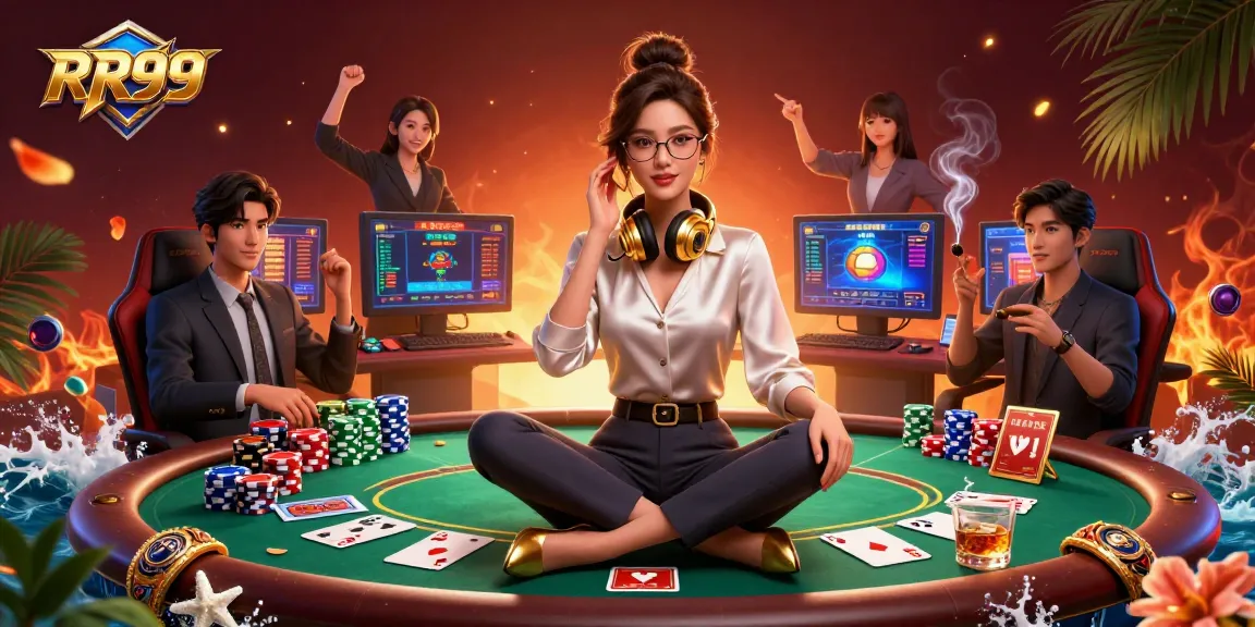Experience thrilling casino action at RR99 with strategic poker gameplay and vibrant gaming visuals.