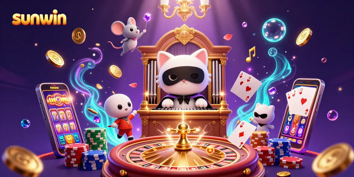 Engage in thrilling casino action at sunwin with vibrant characters and dazzling game elements
