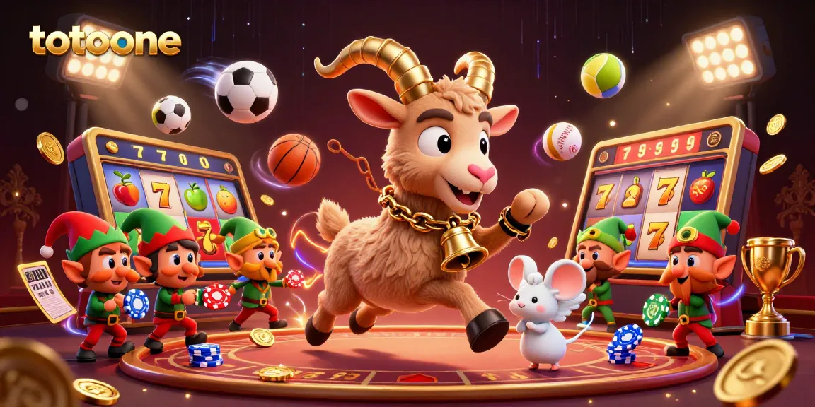 Menangkan permainan slot di totoone dengan karakter menarik dalam ilustrasi kasino modern.