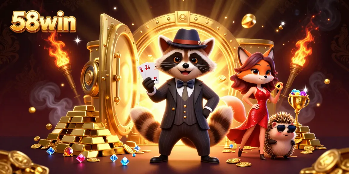 Join 58win for thrilling casino adventures with dynamic characters and treasures galore!