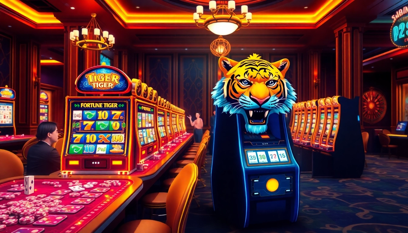 Experience vibrant play on the สล็อต Fortune Tiger ภาพสวย slot machine with exciting casino elements.