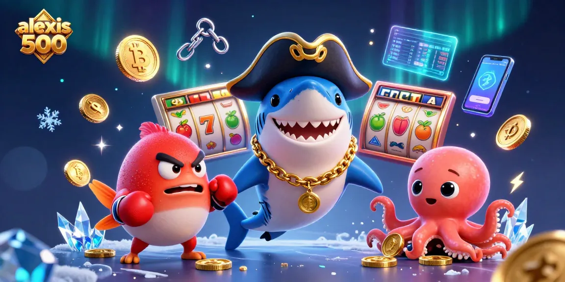 Engage with alexis 500 in this vibrant casino scene featuring dynamic characters and slot reels.