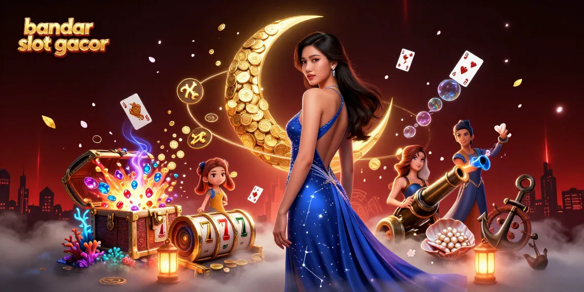 Experience excitement with bandar slot gacor and stunning slot elements in a vibrant 3D illustration.
