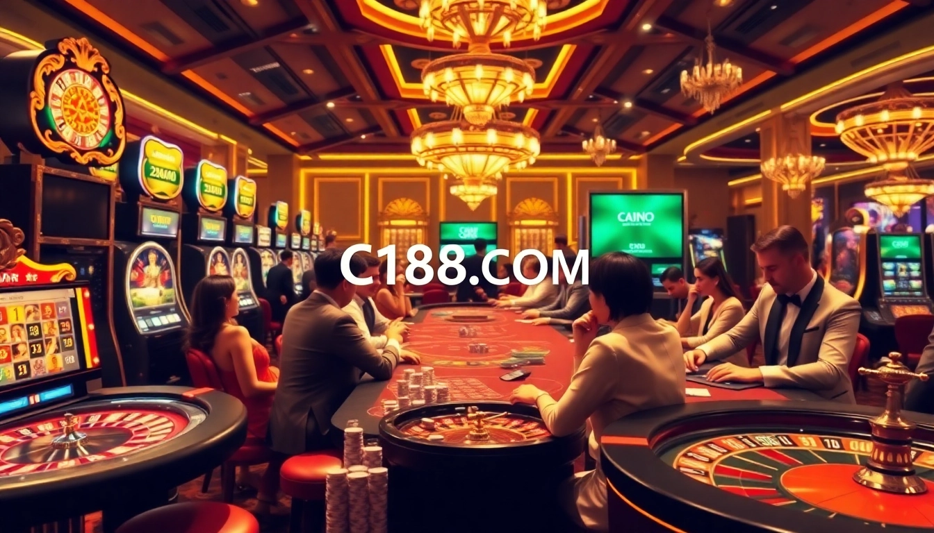 Experience thrilling gameplay at C168.COM with vibrant casino tables and engaging players.