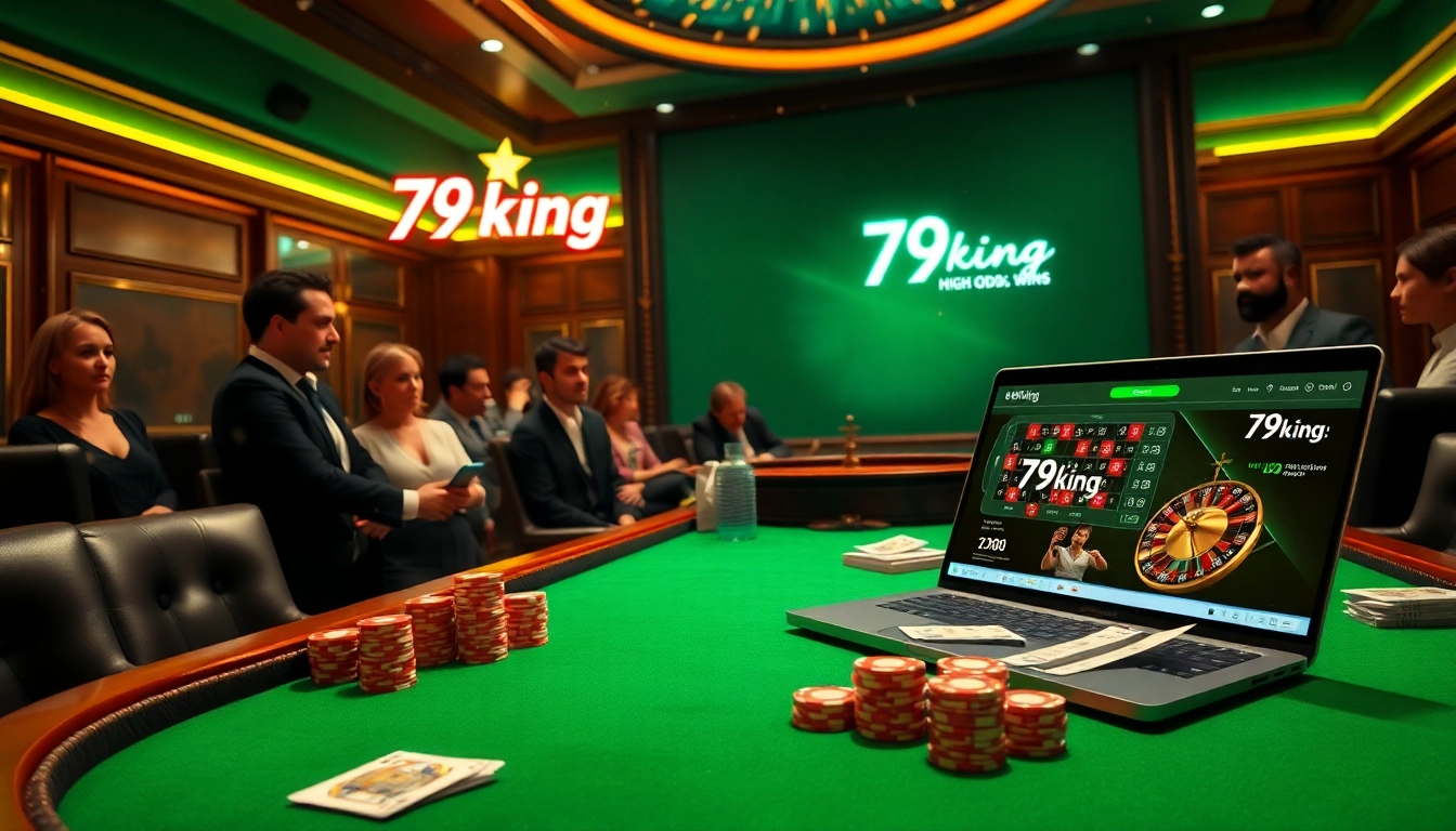 79king casino table with chips, cards, and online betting interface for premium gambling