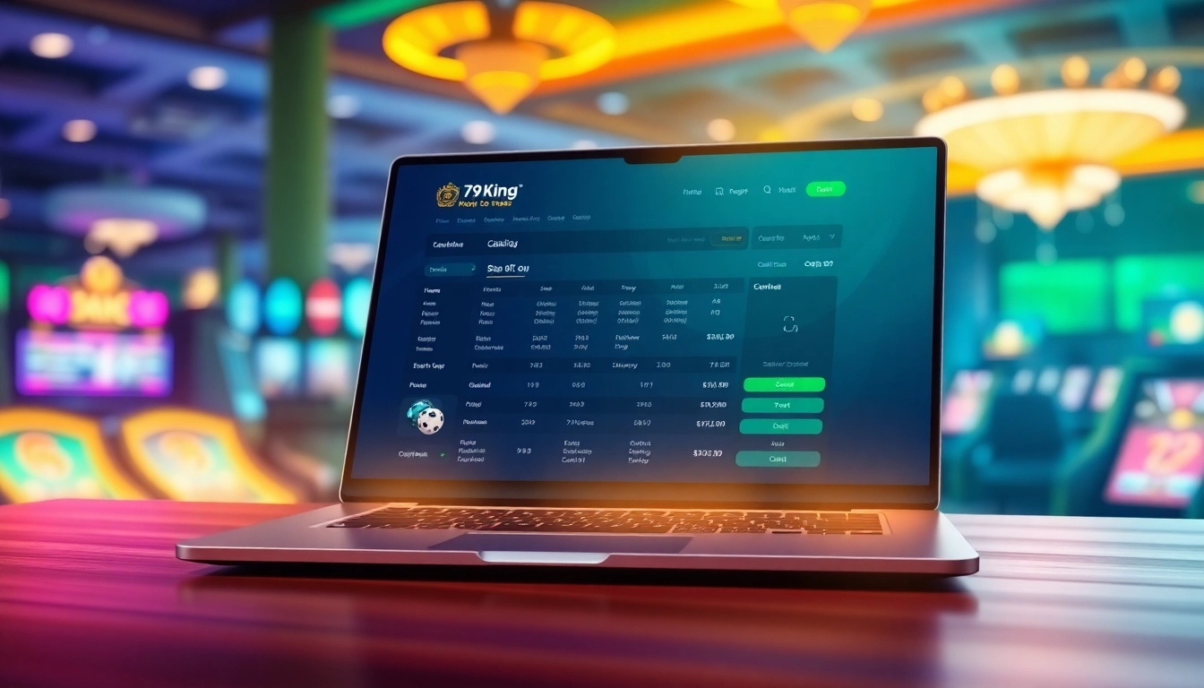 Online betting interface of 79King highlighting a dynamic gaming atmosphere.