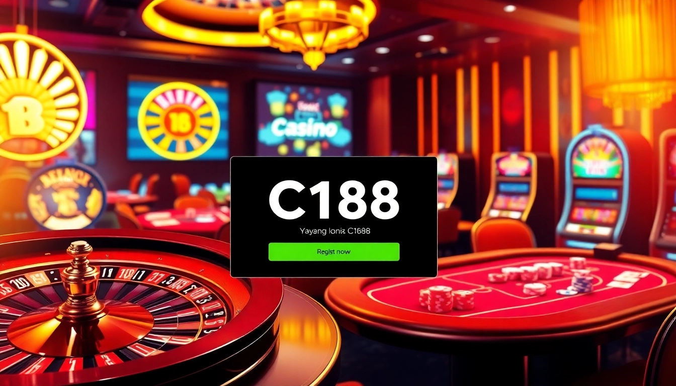Experience thrilling online gambling with đăng ký C168 as you engage with vibrant casino visuals and exciting gameplay.