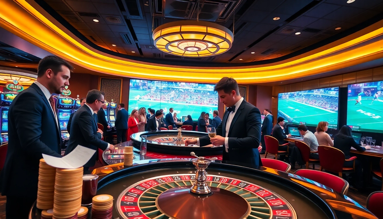 Experience thrilling sports betting at OK9 THỂ THAO with vibrant casino scenes and high-energy gameplay.