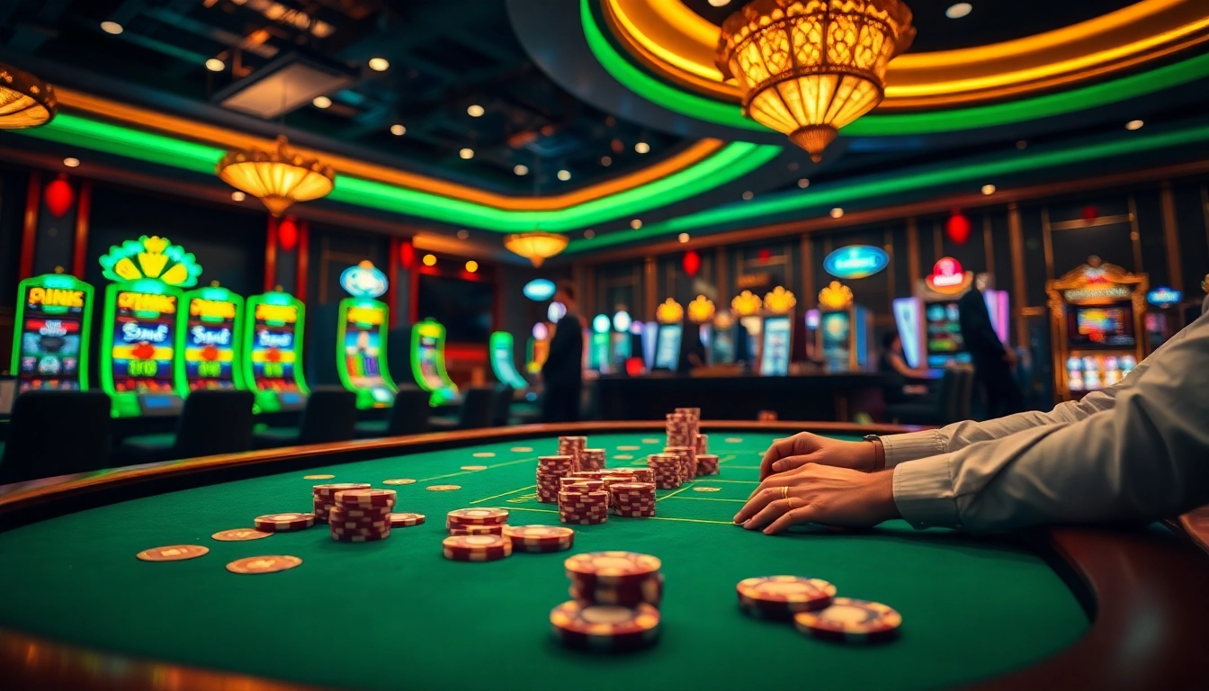 Players enjoying exciting games at QQ88's vibrant online casino.