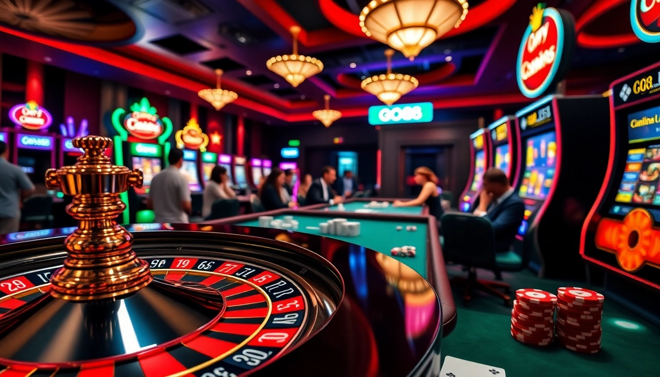 Experience the thrill of winning at https://go88.fast/ with enticing casino tables and chips.