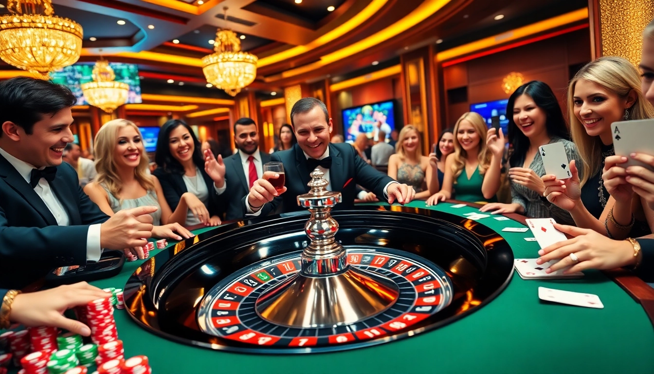 Players enjoying roulette at https://urr88.com/, showcasing the thrill of gambling excitement.