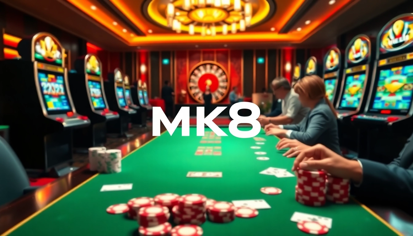 Players enjoying the excitement of MK8-themed gaming with colorful chips and live roulette.