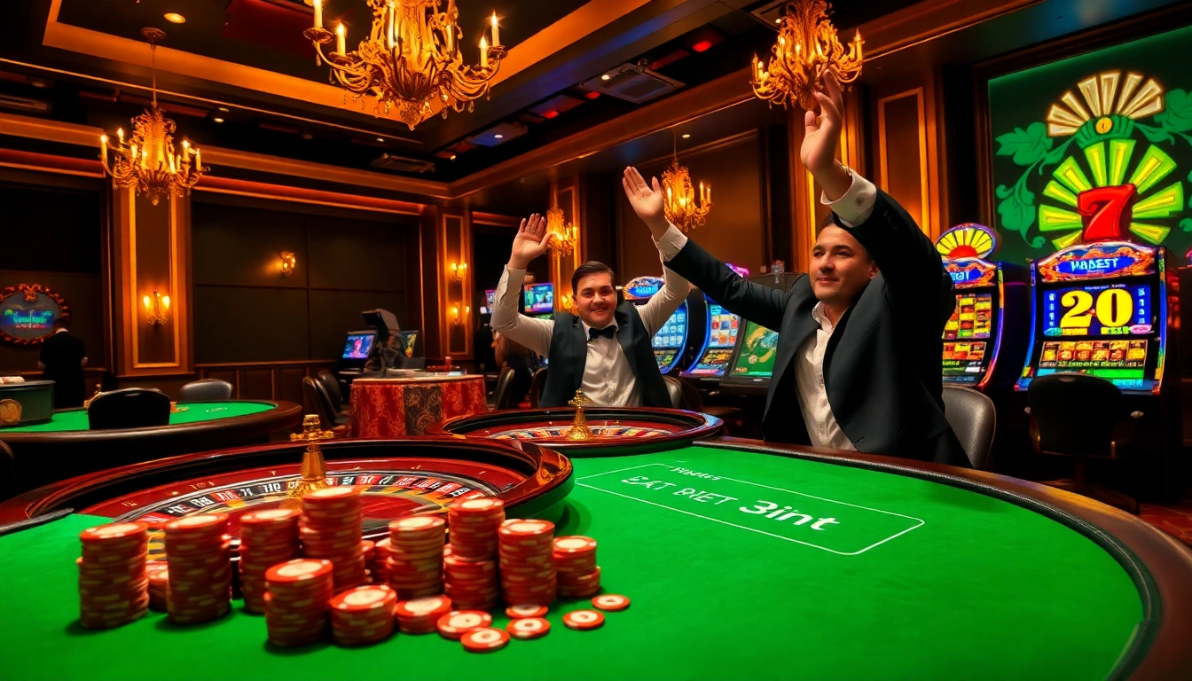 Play exciting casino games at 7upbet with colorful tables and sleek slot machines.