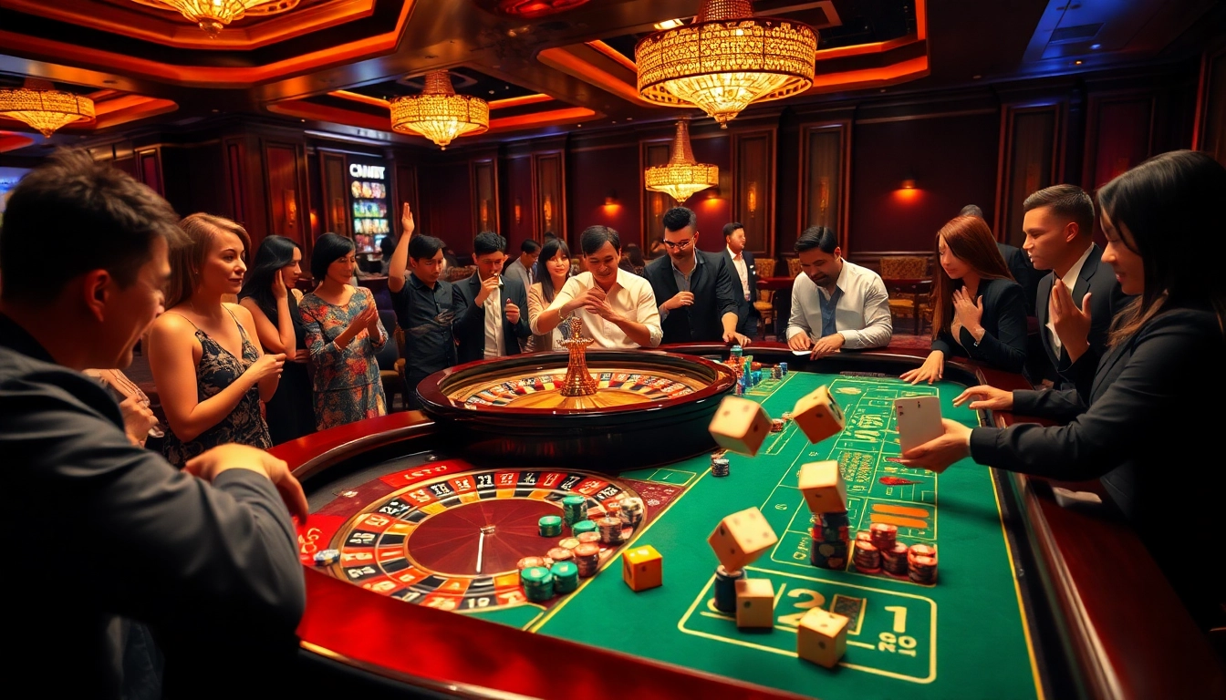 Experience thrilling gameplay at https://99win1.us.com/ with vibrant casino tables and excited players.