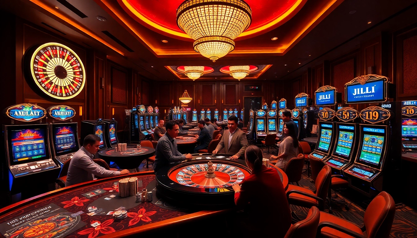 Experience the thrill of JILI casino gaming with vibrant slot machines and exciting tables.