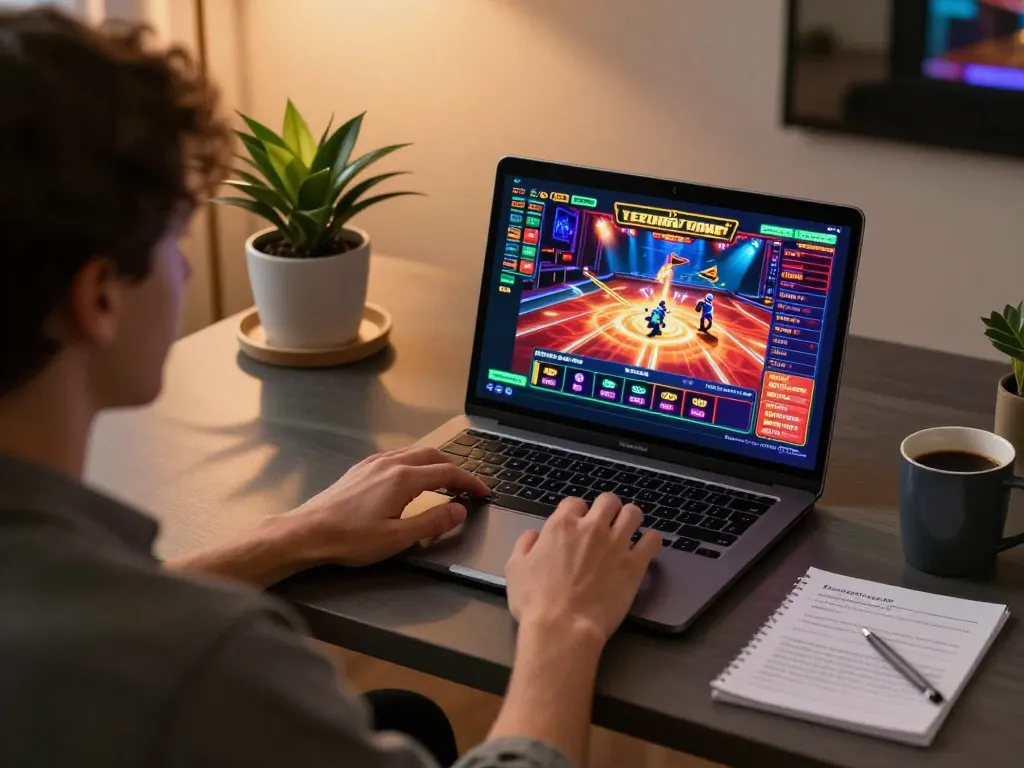 Engaging in zx88 online casino gameplay, showcasing a dynamic gaming interface and strategic setup